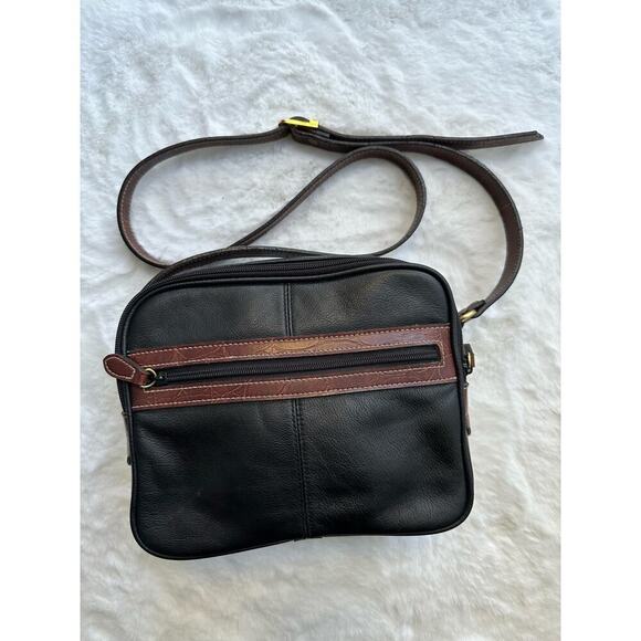 Vintage Cabin Creek Leather Crossbody Bag, 1980's Handbag, Vintage Crossbody Bag - Picture 2 of 15